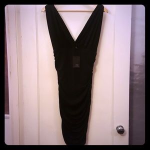 V neck cocktail dress